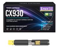 para Lexmark CX930DSE, CX931DSE, CX931DTSE Cartuchos de tóner CX930 Compatible 85D0HK0, 85D0HCO, 85D0HMO, 85D0HY0 Tóner con Chip Alto Rendimiento