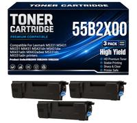 para Lexmark MS431dn MS431dw MX431adn MX432adwe MS331dn MX331adn Cartuchos de tóner Compatible 55B2X00 MS331 MS431 MX331 MX431 Tóner con Chip 20.000 páginas