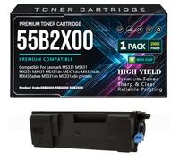 para Lexmark MS431dn MS431dw MX431adn MX432adwe MS331dn MX331adn MS331 MS431 MX331 MX431 Cartuchos de tóner 55B2000 55B2H00 55B2X00 Tóner con Chip 20 000 páginas