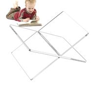 para libros de acrílico: transparente plegable, diseño estructural minimalista, de literatura versátil, material compacto y duradero | Diseñado para exhibición de libros de coc