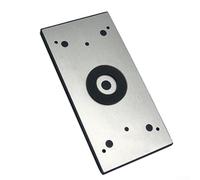 Para lijadora orbital cuadrada de 183 x 92 mm, construcción de metal con cuatro agujeros de montaje y respaldo grueso para un uso consistente