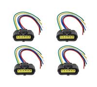 Para LINCOLN Para AVIATOR Para BLACKWOOD Para MARK 1U2Z14S411AA YC2F-12B579-BA XF2F-12B579-AA 1P1556 Arnés Conector Sensor Flujo Aire Masivo MAF RESPUNEKBAH(4 PIEZAS)