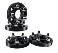Para Lincoln Para Nautilus 2/4 Piezas 5x108 CB 63,4 M14 X 1,5 Placa De Brida T6-7075 Espaciadores De Rueda Adaptador Ensanchado De Cubo De Aluminio Separadores Ruedas Coche(4Piece 30mm-BK)