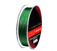 Para línea de pesca trenzada de polietileno de 300 m con tecnología de 8 hebras para una distribución uniforme de la carga y características de estiramiento controladas (verde-2.0/30 libras)