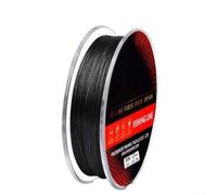 Para línea de pesca trenzada de polietileno de 300 m con tecnología de 8 hebras para una distribución uniforme de la carga y características de estiramiento controladas (negro-1.0/15 libras)