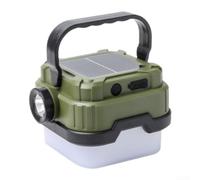 para linterna LED Camping 7 Modos SOS para linterna LED Camping | Recargable USB, para batería 3600mAh, hasta 10 horas uso continuo, blanca estable, ideal noche(SL-013 Army Green)