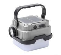 para linterna LED Camping 7 Modos SOS para linterna LED Camping | Recargable USB, para batería 3600mAh, hasta 10 horas uso continuo, blanca estable, ideal noche(SL-013 Gray)