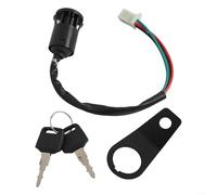 Para llave de bloqueo de interruptor de encendido para motocicletas y motos de cross con soporte de montaje se adapta a la mayoría para 70 cc 90 cc 110 cc 1 para vehículos incluye dos llaves para