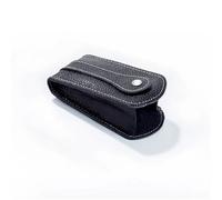 para Llave de Coche Bolso para Llaves Multifuncional de Piel de Vaca, Unisex, Tipo Tirador, miniporta Llaves portátil, Organizador de llaveros(Black)
