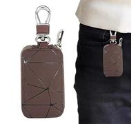para Llave de Coche con Mando a Distancia, Bolsillo con diseño geométrico para Almacenamiento, Llavero de Piel sintética para Hombres y Mujeres, Hombres, Conductores, pequeños Objetos y Uso