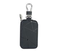 para Llave de Coche con Mando a Distancia, Bolsillo con diseño geométrico para Almacenamiento, Protector de Piel sintética para Llavero de Coche, para Tarjetas, Monedas y Objetos pequeños