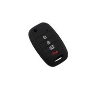 para Llave de Coche Funda Silicona para Llave para KIA para Rio para Sportage para Ceed para Sorento para Cerato para K2 K3 K4 K5 para Cerato Rando Optima para Forte 2013(Black)