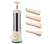 para llenar, relleno de carne, herramienta de llenado de, con, relleno de carne manual con 4 tubos de relleno, suministros de cocina
