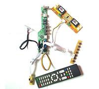 Para LM170E01-G5/A6 HDMI VGA USB AV RF LVDS 4CCFL 30Pin T.V53 tarjeta de unidad teclado+control remoto+inversor panel LCD monitor DIY kit (LM170E01-A6)