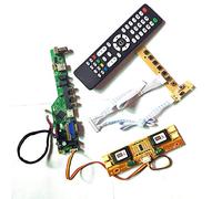 Para LM170E03-TLC1/TLG1 teclado+control remoto+inversor HDMI VGA USB AV RF LVDS 4CCFL 30Pin T.V53 tarjeta de unidad panel LCD monitor Kit (LM170E03-TLC1)