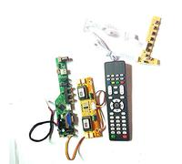 Para LM190E03-B4/B4N2 LVDS 4CCFL 30Pin T.V53 placa de tarjeta de unidad HDMI VGA USB AV LCD panel monitor teclado+control remoto + inversor kit DIY (LM190E03-B4)