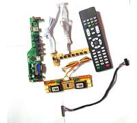 Para LM190WX1-TLA1/TLJ1 HDMI VGA USB AV RF T.V53 tarjeta de unidad LVDS 4CCFL 30Pin LCD monitor teclado+Remote+Inversor Kit (LM190WX1-TLJ1)