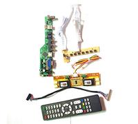 Para LM201WE3-TLD1/TLE1 T.V53 tarjeta de unidad teclado+remoto+inversor HDMI VGA USB AV RF LVDS 4CCFL 30Pin LCD panel monitor Kit (LM201WE3-TLD1)