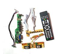 Para LM201WE3-TLF1/TLF2 T.V56 tablero controlador remoto+inversor+teclado VGA HDMI AV USB RF 4CCFL 30Pin LVDS LCD panel de visualización Kit (LM201WE3-TLF1)