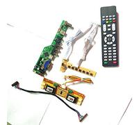 Para LM201WE3-TLF8/TLL2 teclado+control remoto+inversor panel LCD monitor T.V53 tarjeta de unidad HDMI VGA USB AV RF LVDS 4CCFL 30Pin Kit (LM201WE3-TLF8)