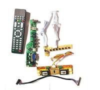 Para LM201WE3-TLH2/TLH3 panel de pantalla LCD T.V53 controlador tablero remoto+inversor+teclado 4CCFL 30Pin LVDS VGA HDMI AV USB RF Kit (LM201WE3-TLH2)