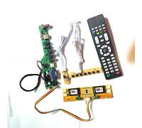 Para LM220WE1-TLA1/TLC1 VGA HDMI AV USB RF LCD panel T.V53 controlador tablero remoto+inversor+teclado 4CCFL 30Pin LVDS Kit (LM220WE1-TLC1)