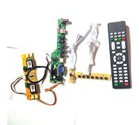 Para LM220WE1-TLM1 LM220WE3-TLA1 LVDS 4CCFL 30Pin TV53 tarjeta de unidad panel LCD teclado+Remote+Inversor HDMI VGA USB AV RF kit (LM220WE3-TLA1)