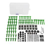 Para Loncin Para VOGE 200AC 300AC 300R 300RR 500R 500DS 650DS 500R 600DS Kit Completo De Tornillos De Carenado Tornillos Tuercas Clips Kit de pernos(VERDE)