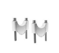 Para LONCIN Para VOGE 300 Para RALLY Motocicleta Elevador De Manillar Plata Negro Abrazadera Adaptador Alzas Manillar Moto(28mm Silver)