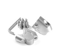 para Loncin para VOGE 500AC 500DS Abrazadera Elevadora Manillar | Moto Manillar Elevador Abrazadera Adaptador de extensión de arrastre del manillar(Move Back-Silver)