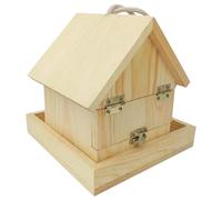 para Loros - Casa de Madera Duradera para pájaros, Refugio de aviario al Aire Libre, de Madera con Acabado Natural, Jaula de cría para jardín, Patio, árbol, balcón, Ventana, Santuario