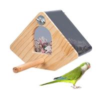 para Loros - Casa Jaula para Pájaros De Madera, Hábitat De Cría Colgante para Periquitos Transparente Y Fácil De Limpiar, Ventana Transparente para Cacatúas Y Canarios | Aviario Salvaje