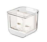 para Loros,Contenedor Transparente para De Pájaros,Dispensador de Alimento de Pinzones - para Cotorra, Loro, Periquito, Cacatúa, Canario, Pinzón, Cacatúa NINFA, Y Agapornis