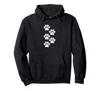 Para los amantes de los perros, divertido diseño gráfico de lindas huellas de perros Sudadera con Capucha