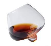Para los amantes del whisky para taza de cristal con base giratoria de fondo hemisferio de vientre ancho para fiestas en casa, bar y eventos de KTV