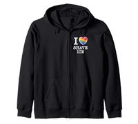 para los Fans únicos de Hawái: I Love Shave Ice_White Text Sudadera con Capucha