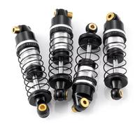 Para LOSI Micro-B 2WD 1/24 Juego 4 Amortiguadores Delanteros Y Traseros Aleación Aluminio Coche RC Para Tipo Para Buggy Piezas Mejora RC Reemplazos Repuestos(Black)