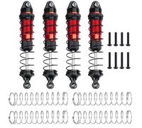 Para Losi Para Mini Para LMT 4x4 1/18 1 Juego Amortiguadores Aceite Aleación Aluminio Piezas Mejora Monster Truck Piezas Amortiguador RC(Red)