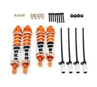 Para Losi Para Mojave Dbx-07 Para Zd Carreras 1/7 4 Amortiguadores Delanteros Y Traseros Metal Control Remoto RC Desierto Para Buggy Amortiguador Roscado(Orange)