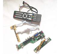 Para LP133X09-A2/B2 T.V53 tarjeta de unidad HDMI VGA AV USB RF 1CCFL LVDS 20Pin LCD panel inversor+control remoto+teclado DIY kit (LP133X09-B2)