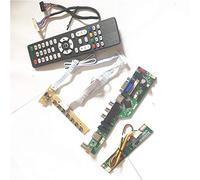 Para LP133X7-D2NC/F2IB LVDS 20Pin 1CCFL USB VGA HDMI AV RF T.V53 controlador tablero teclado+inversor+remoto panel LCD monitor Kit (LP133X7-D2NC)
