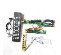 Para LP141WP1-TLA1/TLA3 LVDS 1CCFL 30Pin teclado+Remote+Inversor HDMI VGA USB AV RF T.V53 tarjeta de unidad panel LCD monitor Kit (LP141WP1-TLA1)