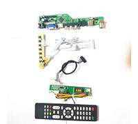 Para LP141WX1-TLA4/TLA5 LVDS 1CCFL 30Pin HDMI VGA USB AV RF T.V53 tarjeta de unidad teclado+control remoto+inversor panel LCD monitor Kit (LP141WX1-TLA4)