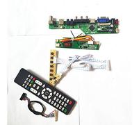 Para LP141WX3-TLP2/TLQ1 LVDS 1CCFL 30Pin HDMI VGA USB AV RF T.V53 tarjeta de unidad panel LCD monitor teclado+Remote+Inversor Kit (LP141WX3-TLQ1)