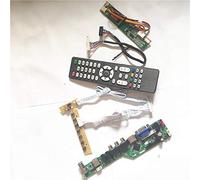 Para LP141X7-A2IB/C1TO LVDS 20Pin 1CCFL LCD panel monitor USB VGA HDMI AV RF T.V53 controlador tablero teclado+inversor+kit remoto (LP141X7-C1TO)