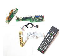 Para LP150X08-TLB1/TLC1 teclado+control remoto+inversor HDMI VGA USB AV RF LVDS 1CCFL 30Pin T.V53 tarjeta de unidad panel LCD monitor Kit (LP150X08-TLC1)