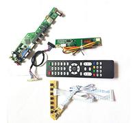 Para LP154WE2-TLB1/TLB2 LVDS 1CCFL 30Pin T.V53 tarjeta de unidad HDMI VGA USB AV RF teclado+control remoto+inversor panel LCD monitor Kit (LP154WE2-TLB1)