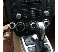 Para LR Freelander 2 2007-2012 ABS cromo coche aire acondicionado volumen perilla cubierta TRIM coche Accesorios