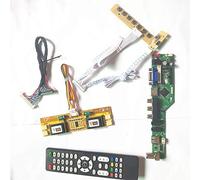 Para LTM150XH-L01/L03 4CCFL LVDS 20Pin inversor+control remoto+teclado pantalla LCD panel T.V53 tarjeta de unidad HDMI VGA AV USB DIY kit (LTM150XH-L01)