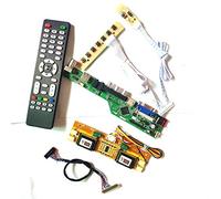 Para LTM170E8-L03/L21 teclado+control remoto+inversor T.V53 tarjeta de unidad panel LCD monitor LVDS 4CCFL 30Pin HDMI VGA USB AV DIY kit (LTM170E8-L21)